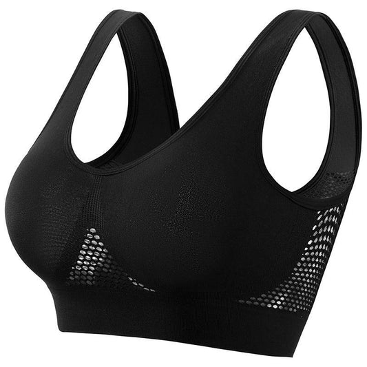 Plus Size Women's Small Chest Push-up Workout Running Yoga - MANDOTOS