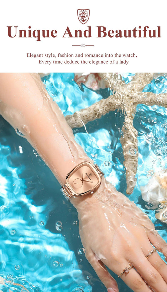 POEDAGAR Luxury Ladies Watch Stainless Steel Waterproof Quartz Watch for Woman High Quality Female Clock Elegant Women's Watches - MANDOTOS