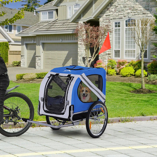 Pooch Pedal Cart - All Terrain Dog Trailer with Mesh Ventilation - MANDOTOS