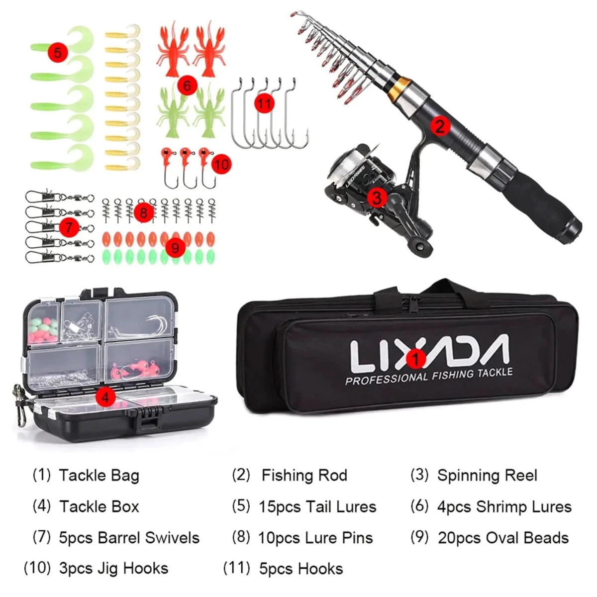 Portable Fishing Pro Rod Kit - MANDOTOS