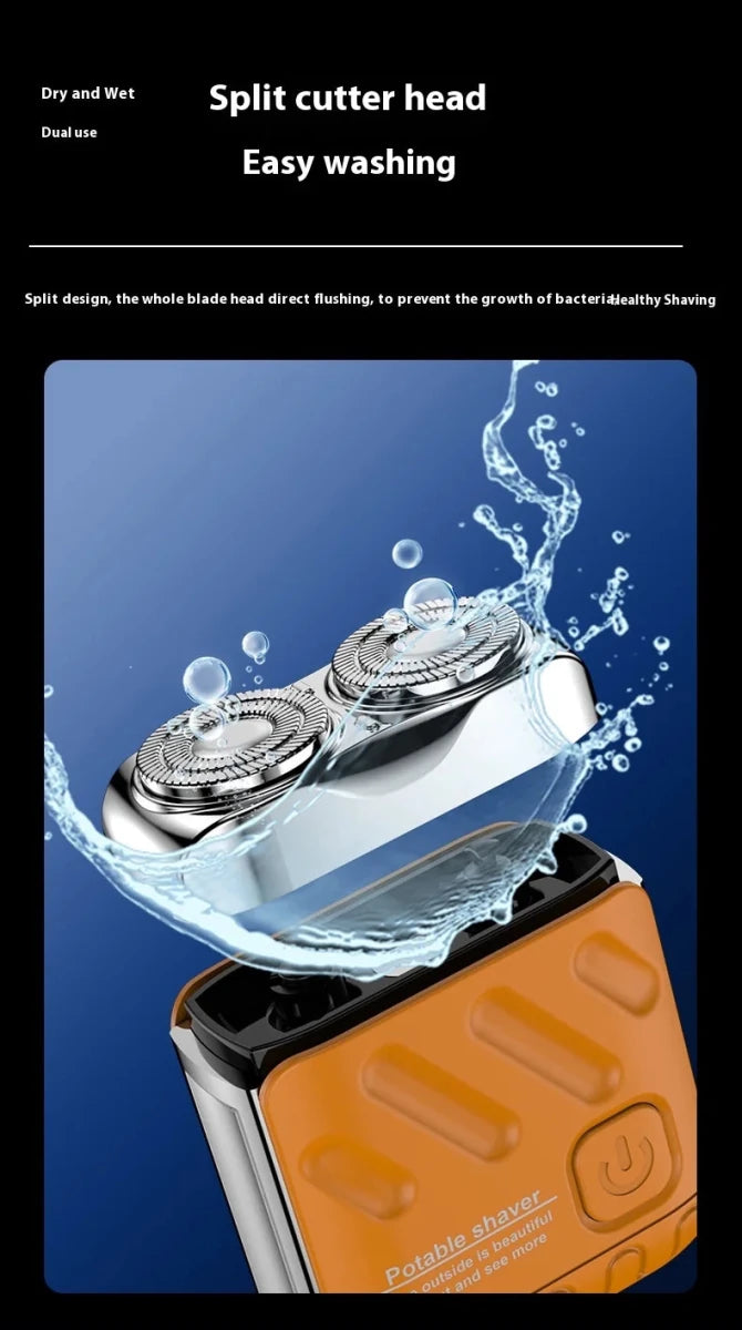 Portable Ultra-Clean Electric Shaver for Men Mini USB Power Razor for Face Body Bikini Shaving in Household - MANDOTOS INTERNATIONAL