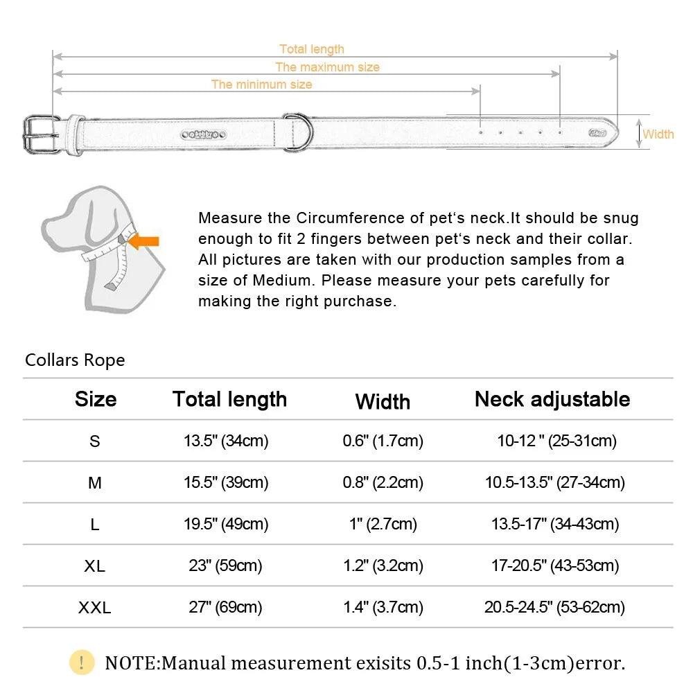 Premium Leather Dog Collar - MANDOTOS
