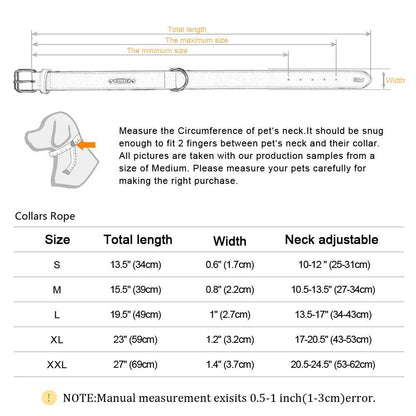 Premium Leather Dog Collar - MANDOTOS