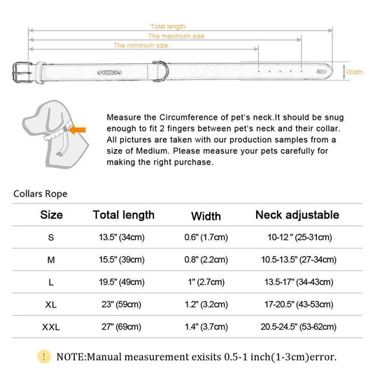 Premium Leather Dog Collar - MANDOTOS