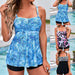 Printed Split Boxer Swimsuit – Two-Piece Set for Women - MANDOTOS INTERNATIONALSwimwear