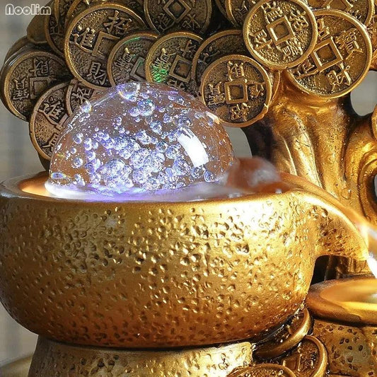 Prosperity Gold Water Feature - MANDOTOS