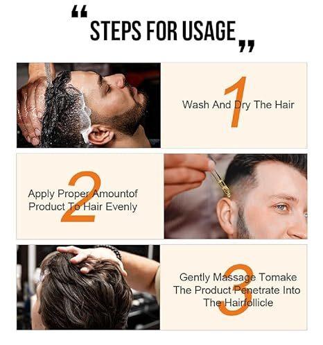 PURC Natural Hair Density Essential Oil,PURC Oil For Hair Growth,Hair Regrowth Essential Oil,Natural Hair Regrowth Serum For Women & Men-35 ML - MANDOTOS