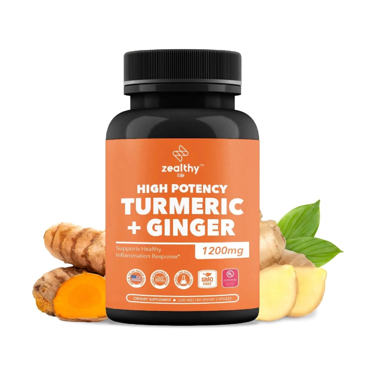 Turmeric & Ginger 1200mg Advanced Joint Support - 180 Caps - MANDOTOS INTERNATIONAL