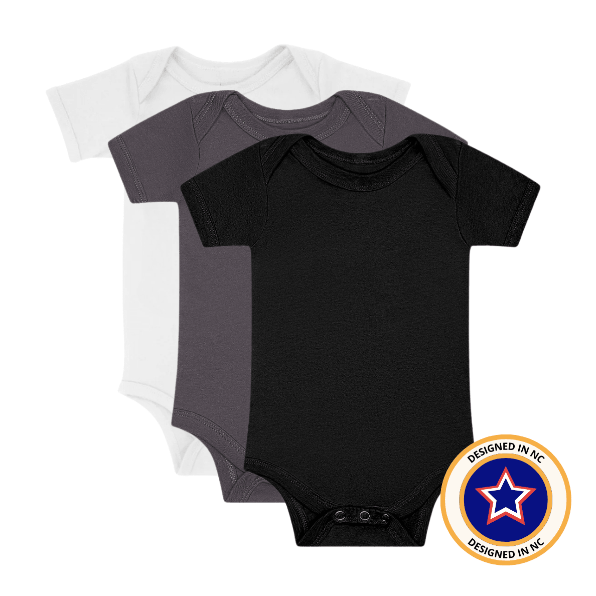 RAD NEUTRALS MONOCHROME ONESIE 3-PACK - MANDOTOS INTERNATIONALOnesie