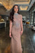 Rania Long Sleeve Beaded High Neck Dress - MANDOTOS INTERNATIONALLong Dresses