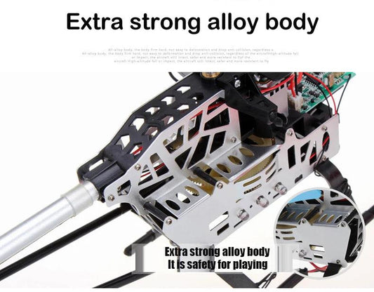 Rc Helicopter With Remote Control Extra Durable Big Plane Toy For Kids Drone Model Outdoor 3.5CH 80cm Aircraft Large Helicoptero - MANDOTOS