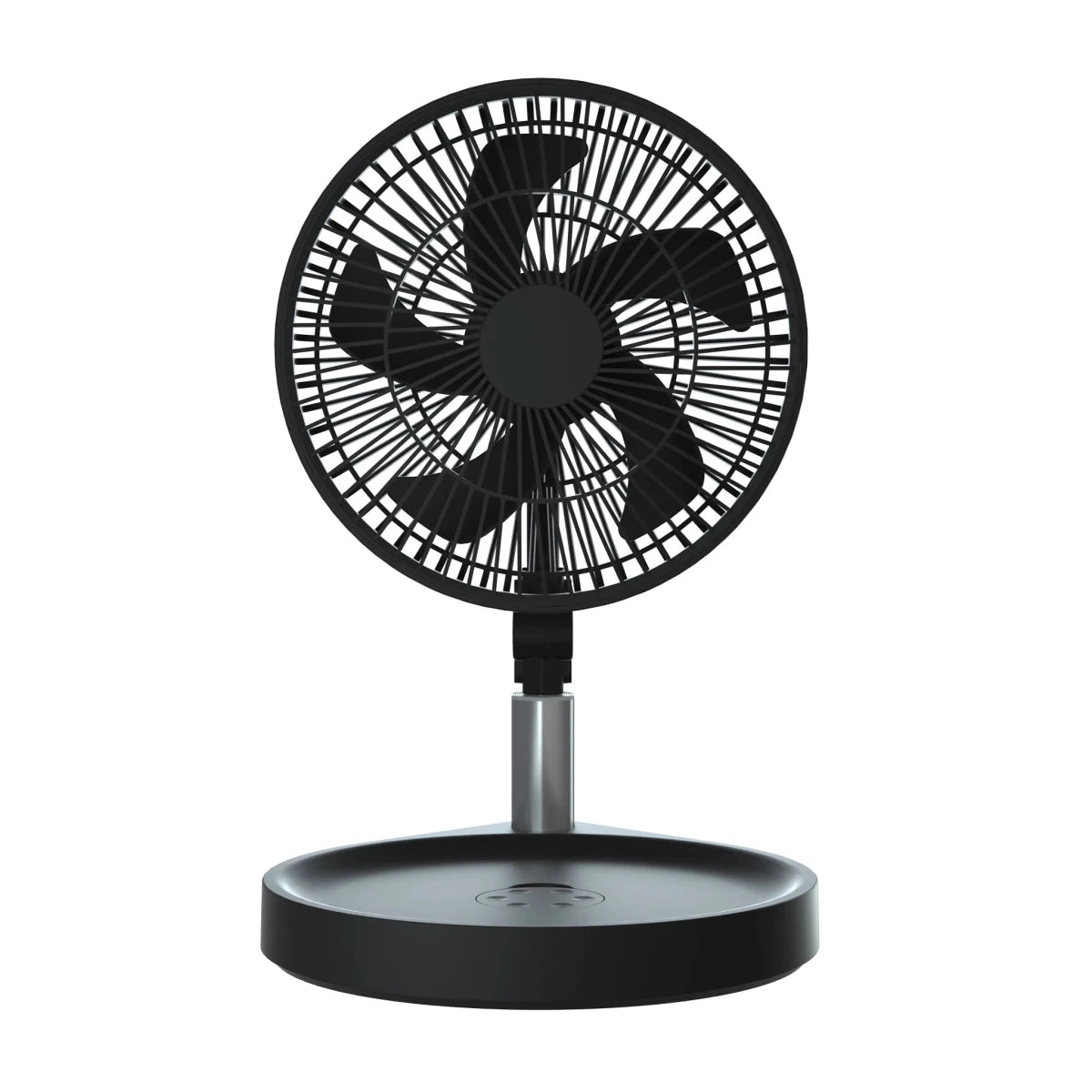 Rechargeable Outdoor Standing Fan with Remote, Adjustable Height, 4-Speed, LED Light, Power Bank, Portable for Home & Travel - MANDOTOS INTERNATIONAL