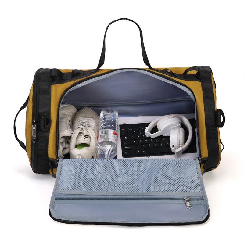 Waterproof Oxford Gym Bag Men Duffel Tote With Shoe Compartment - MANDOTOS INTERNATIONAL