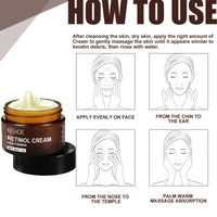 Retinol Anti Aging Wrinkle Removal Skin Firming Cream, EELHOE Retinol Cream Anti-Aging With Hyaluronic Acid And Vitamin - MANDOTOS