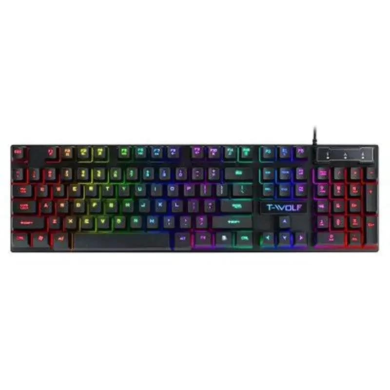 RGB Backlit Gaming Keyboard with Floating Keys - MANDOTOS