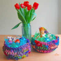 Make Your Own Recycled Silk Baskets includes 2 Free patterns