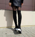 Round toe sports high heel over knee boots - MANDOTOS