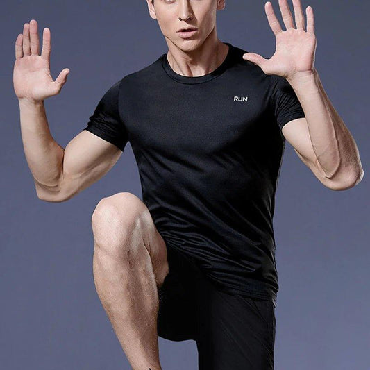 Running Shirts Soccer Shirts Men's Jersey Sportswear Mens Jogging T-Shirts Quick Dry Compression Sport T-Shirt Fitness Gym - MANDOTOS