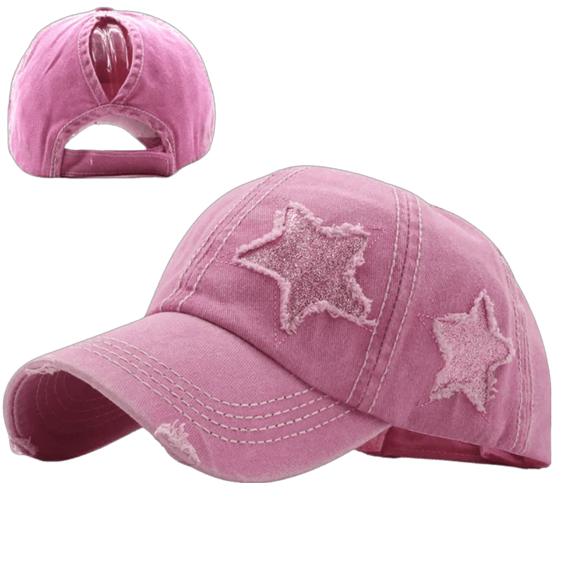 Star Denim Baseball Cap - MANDOTOS