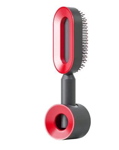 Self-Cleaning Hair Brush with Scalp Massage - One-Click Cleaning - MANDOTOS