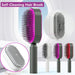 Self-Cleaning Hair Brush with Scalp Massage - One-Click Cleaning - MANDOTOS