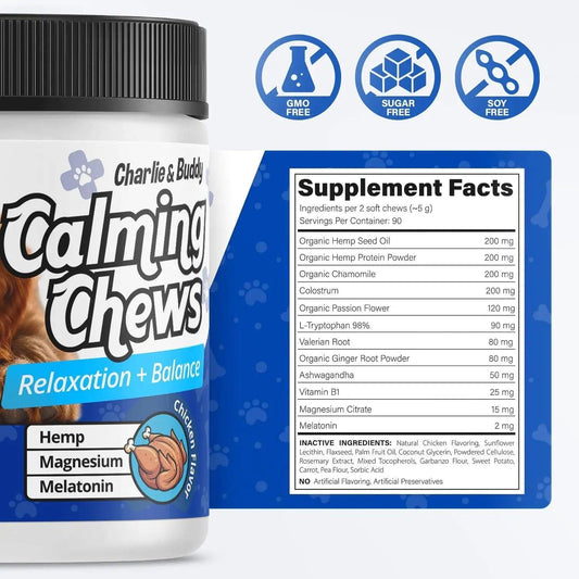 Serenity Dog Chews - 90 Chicken Flavor - MANDOTOS