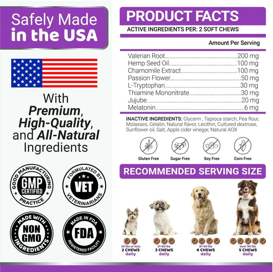 Serenity Now Dog Calming Chews - MANDOTOS