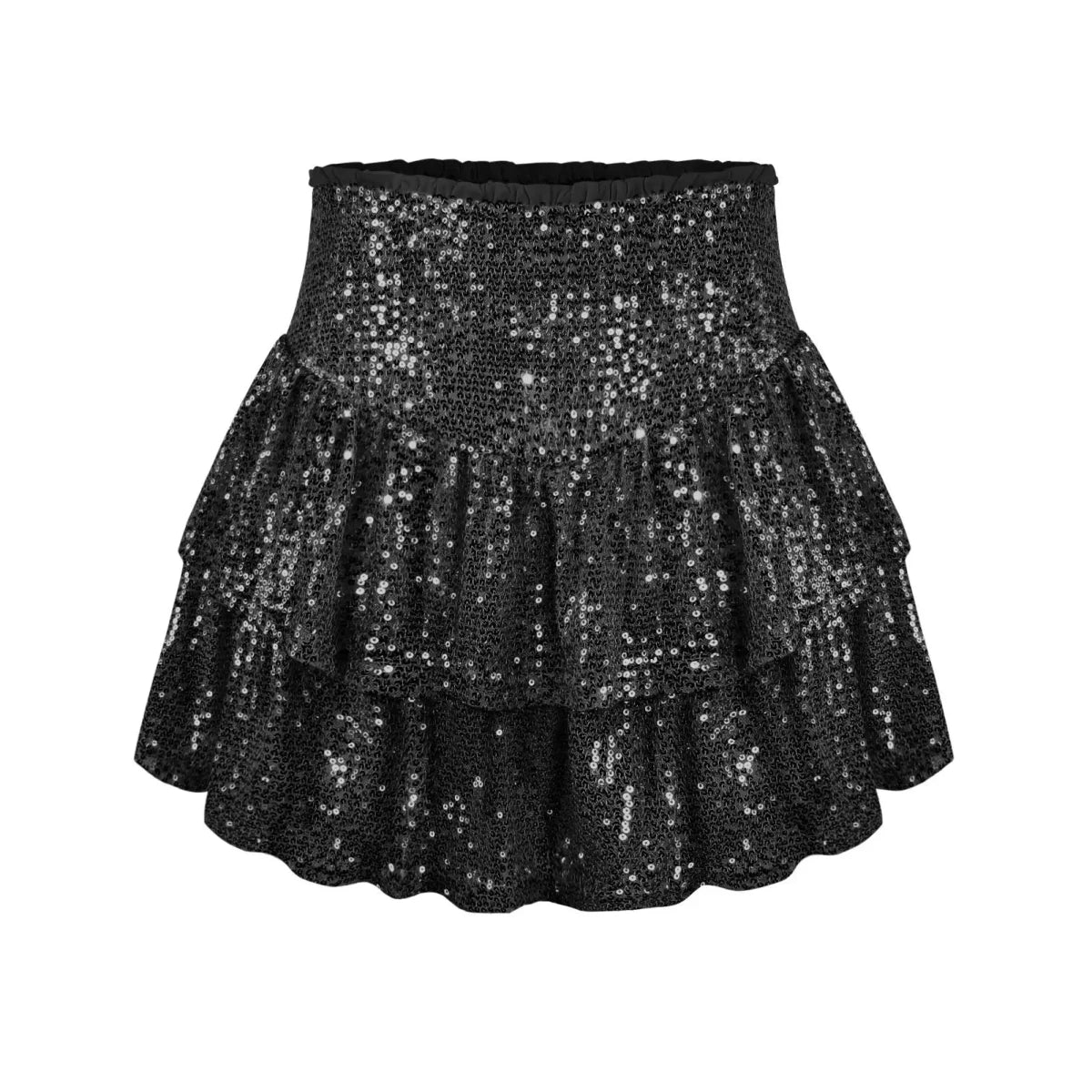 Sexy African High Waist Sequin Mini Skirts - Dashiki Summer Clothes for Women - MANDOTOS INTERNATIONAL