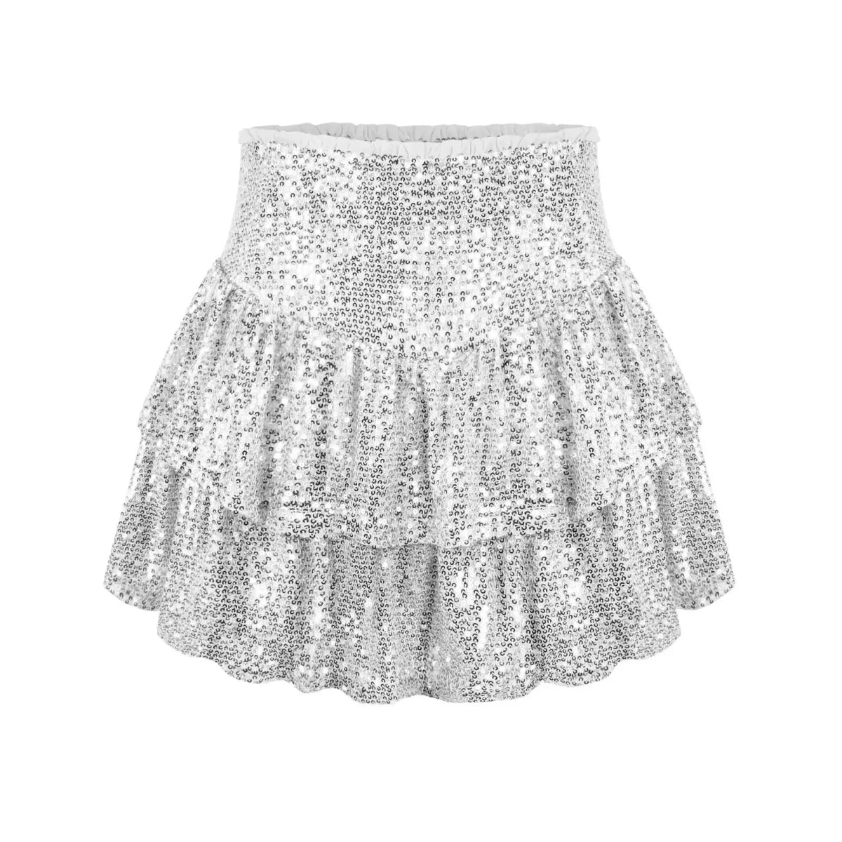 Sexy African High Waist Sequin Mini Skirts - Dashiki Summer Clothes for Women - MANDOTOS INTERNATIONAL