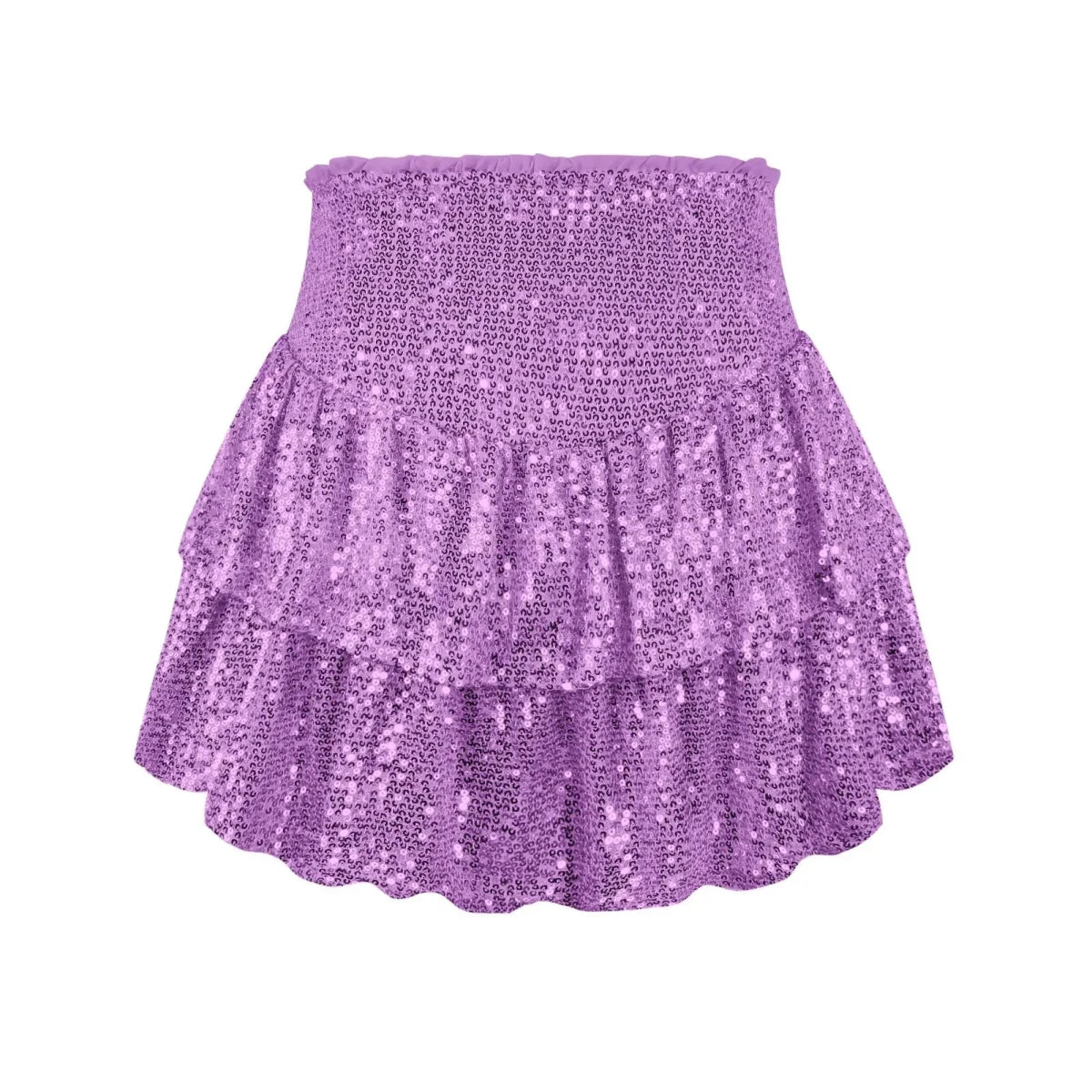 Sexy African High Waist Sequin Mini Skirts - Dashiki Summer Clothes for Women - MANDOTOS INTERNATIONAL