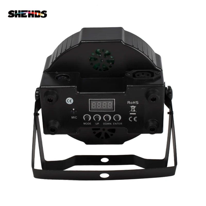SHEHDS HOT LED Flat Par 7X18W/7X12W RGBWA+UV/RGBW Light Family Birthday Party Theater Wedding Christmas Lights - MANDOTOS