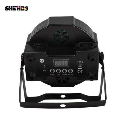 SHEHDS HOT LED Flat Par 7X18W/7X12W RGBWA+UV/RGBW Light Family Birthday Party Theater Wedding Christmas Lights - MANDOTOS