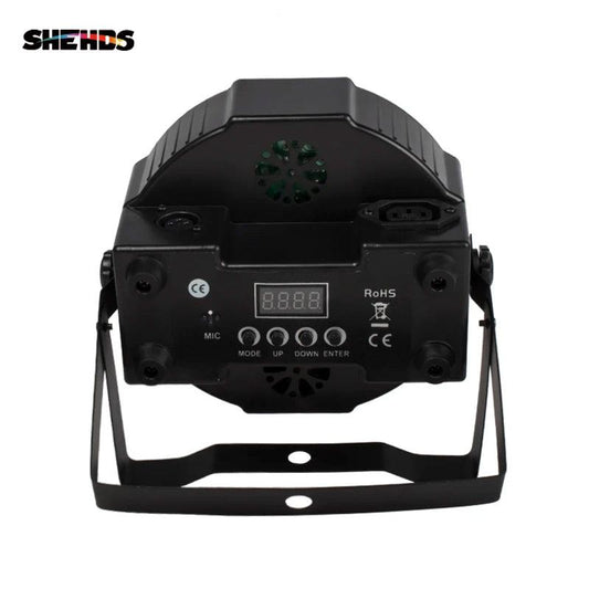 SHEHDS HOT LED Flat Par 7X18W/7X12W RGBWA+UV/RGBW Light Family Birthday Party Theater Wedding Christmas Lights - MANDOTOS