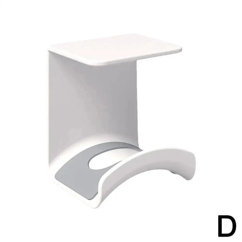 Universal Headphone Stand Adhensive Plastic Wall Mount Hanger Under Desk Headset Rack Holder Support For Gaming Earphone Bracket - MANDOTOS