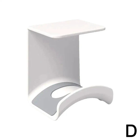 Universal Headphone Stand Adhensive Plastic Wall Mount Hanger Under Desk Headset Rack Holder Support For Gaming Earphone Bracket - MANDOTOS