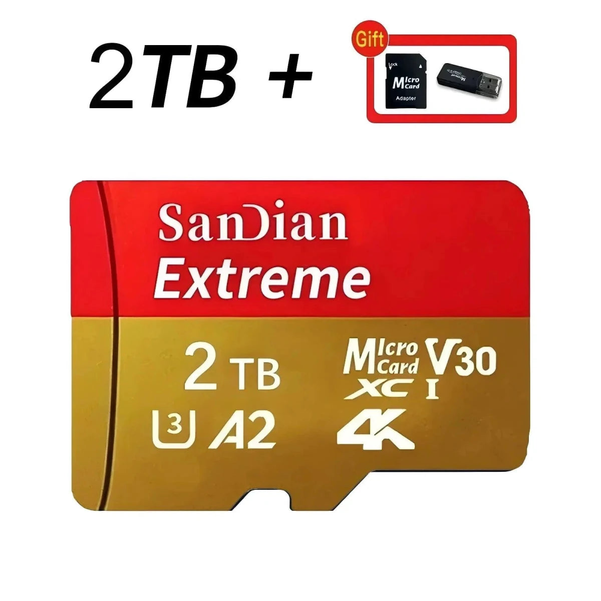 Original Flash Card 512GB Memory Card Large Capacity Micro TF Card 128GB 256GB High Speed SD Cards for PC/Phone/Camera/Mac - MANDOTOS