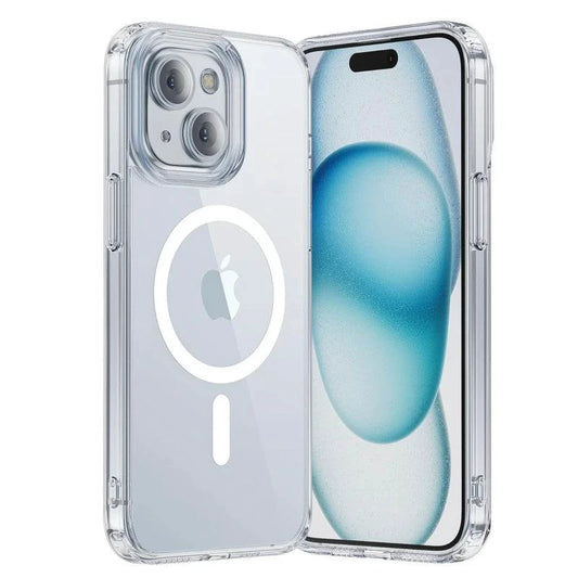 MagSafe Compatible Magnetic Clear Case for iPhone 16/15/14/13/12/11 Pro Max Plus - Wireless Charging Ready - MANDOTOS