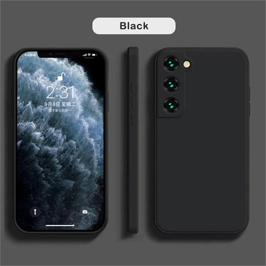 luxury Liquid Silicone Case for Samsung S24 Galaxy S20 S21 S22 S23 FE Plus Note10 20 A52 A31 A41 A71 A51 A72 A70 A50 Coque - MANDOTOS