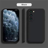 luxury Liquid Silicone Case for Samsung S24 Galaxy S20 S21 S22 S23 FE Plus Note10 20 A52 A31 A41 A71 A51 A72 A70 A50 Coque - MANDOTOS