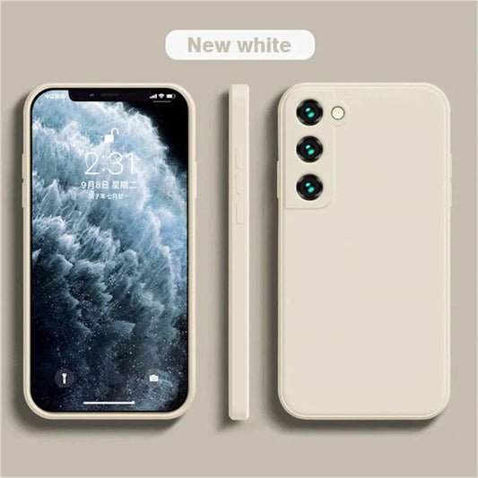 luxury Liquid Silicone Case for Samsung S24 Galaxy S20 S21 S22 S23 FE Plus Note10 20 A52 A31 A41 A71 A51 A72 A70 A50 Coque - MANDOTOS