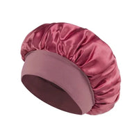 Silk Wide-brimmed Bonnet for Sleeping Hair Care - Women Satin - MANDOTOS INTERNATIONAL