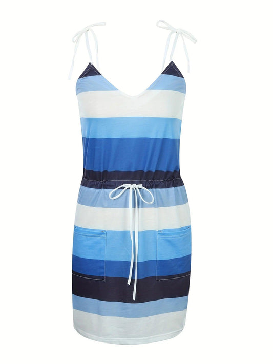 Sleeveless Dress for Women Clothing 2024 Summer Vacation Pullover Beach Sundress Female Korean Fashion Slim Sexy Short Dresse M - MANDOTOS