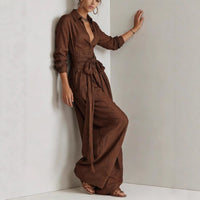 Solid Color Fashion Casual Pants Set for Women - MANDOTOS INTERNATIONALcasualwear