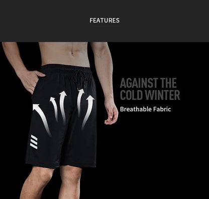 SONECHOKI Running Shorts Men Striped Printing Loose Basketball Sport Gym Breathable Shorts Fitness Training Workout Bottom Male - MANDOTOS