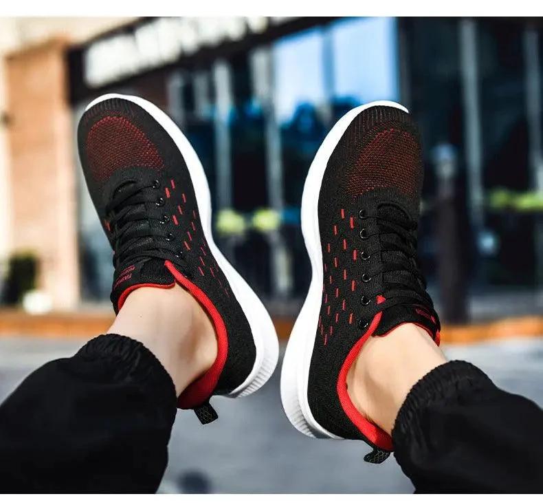 Sports Flying Woven Cold Sticky Ultralight Casual Running Shoes - MANDOTOS