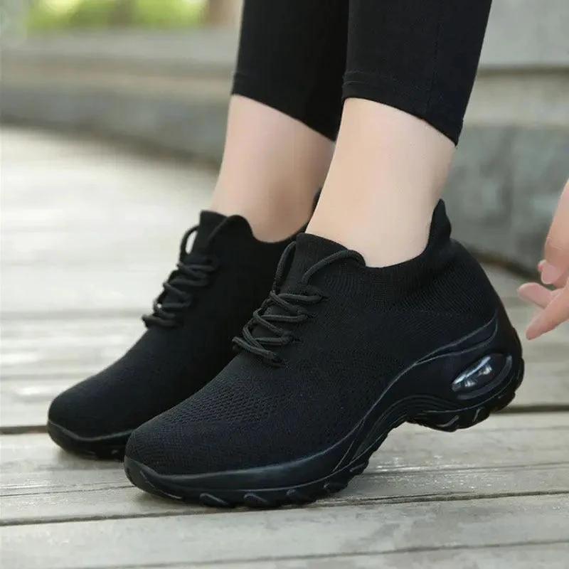 Sports shoes women flying knit socks shoes shaking shoes - MANDOTOS