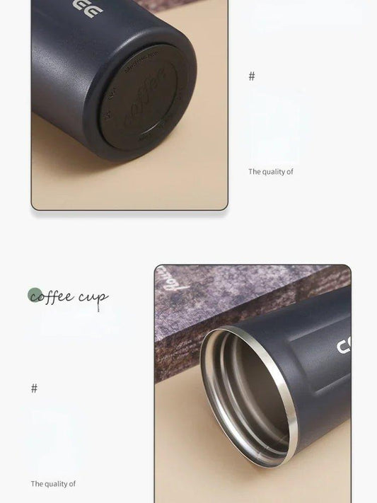 Stainless Steel Smart Coffee Tumbler Thermos Cup with Intelligent Temperature Display Portable Travel Mug 380ml 510ml - MANDOTOS