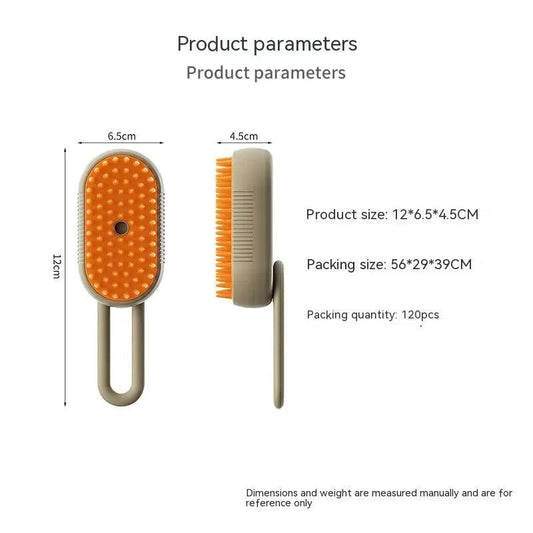 Steamy Pet Grooming Brush - MANDOTOS