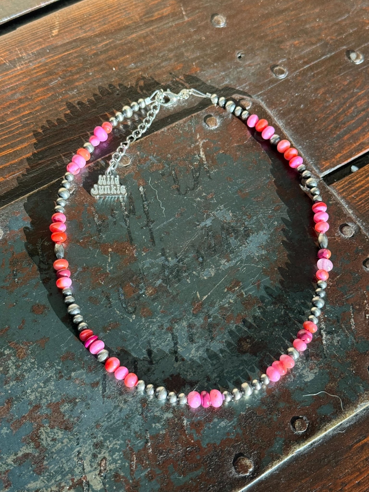 Sterling Silver Desert Candy Beaded Choker - MANDOTOS INTERNATIONALNecklaces