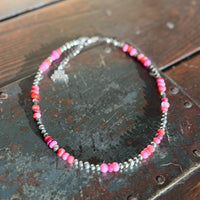 Sterling Silver Desert Candy Beaded Choker - MANDOTOS INTERNATIONALNecklaces